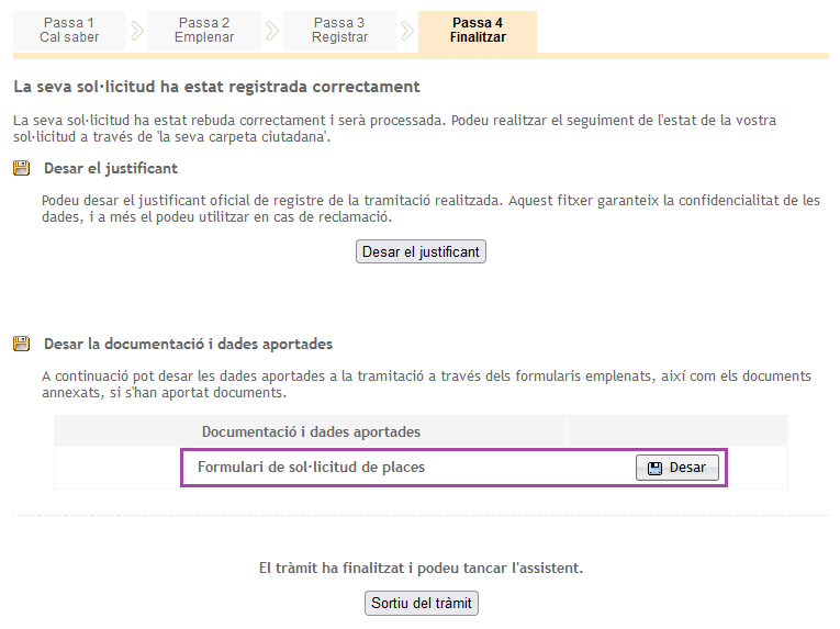Adjudicacions 2021 22. Exemple guardar sol.licitud