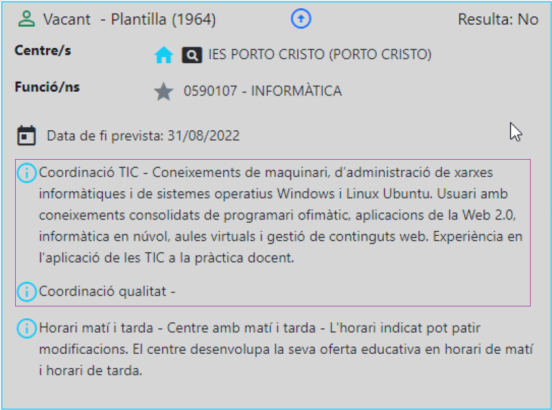 Adjudicacions 22 23. Exemple Perfil significatiu