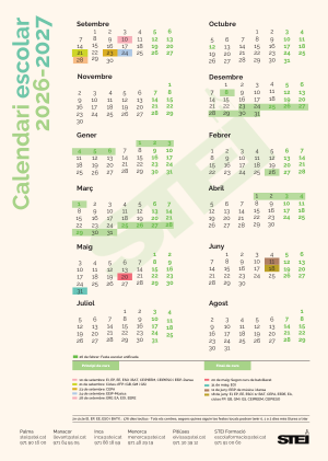 Calendari escolar 2025/26